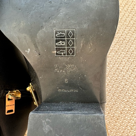 Coach Pacey Booties Black size 6 - Picture 6 of 10